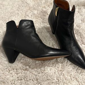 Buttery Black Leather Ankle Boot
